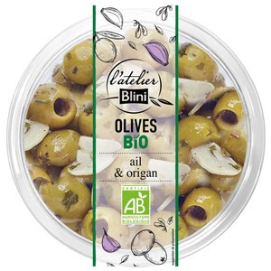 L'Atelier Blini Olives Bio Ail et Origan 150g