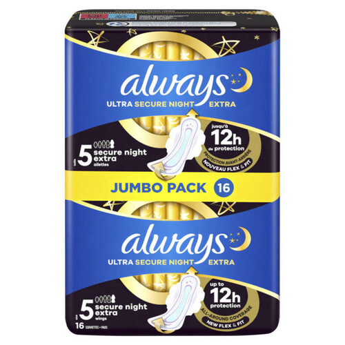 Always ultra secure night serviettes extra taille 5 - x16