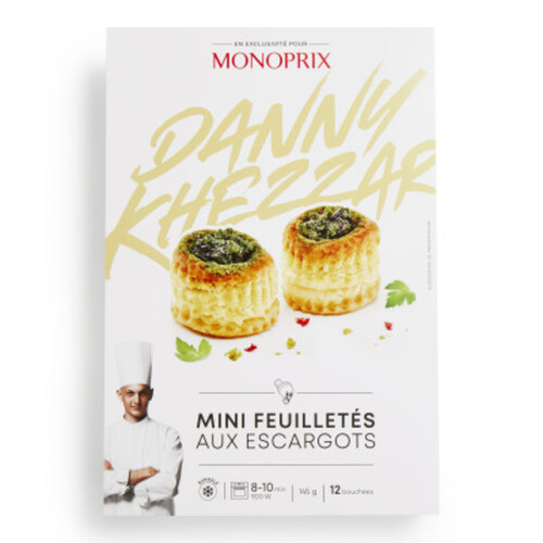 Monoprix & Danny Khezzar Mini Feuilletés Aux Escargots 145g