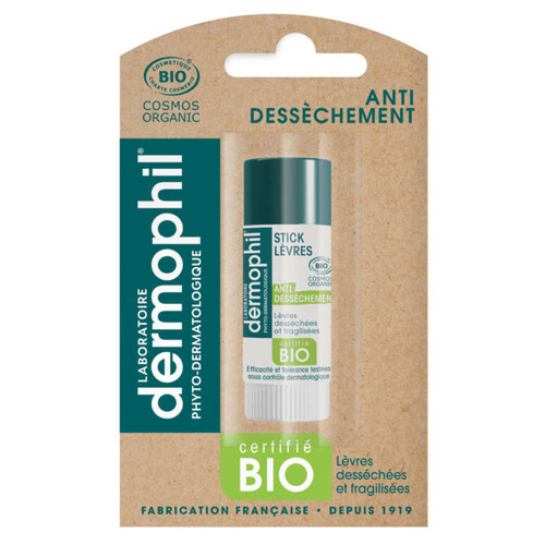 Dermophil Stick Lèvres Anti-Dessèchement Bio 4G