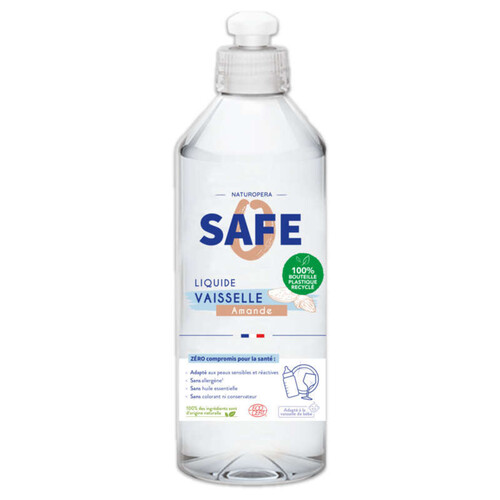 [Par Naturalia] Safe Liquide Vaisselle Ultra Brillance Safe (Amande) 500ml