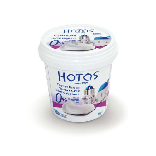 Hotos yaourt grec 0% de matière grasse 1kg
