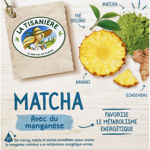 La Tisanière Thé Oolong Matcha & Plantes Aromatisé Ananas 30G