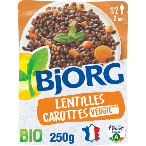 Bjorg Lentilles & carottes, bio 250g
