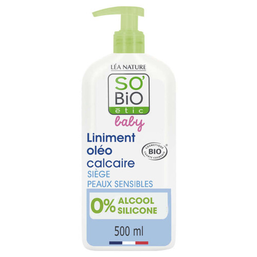 SO'BiO Étic Baby Liniment Oleo Calcaire À L'Huile D'Olive Bio 500ml