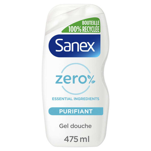Sanex Gel Douche Zéro 0% Essentials Purifiant 475ml