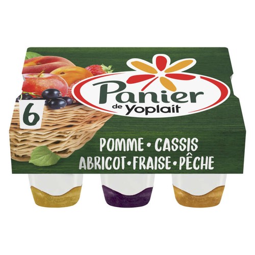 Yoplait Panier de Yaourt aux fruits panachés pots 6x140g