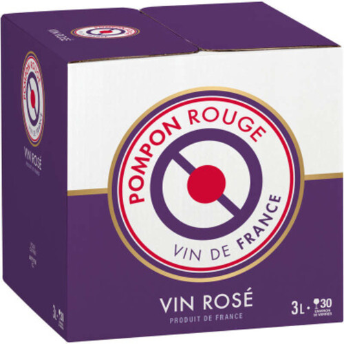 Vin de France pompom rouge rosé bib 3l