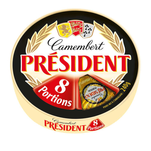 Président Camembert Portions x8 240g