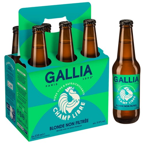 Gallia Bière Champ Libre 6x33cl