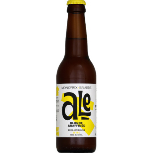 Monoprix X Briade Bière blonde & artisanale Ale 33cl