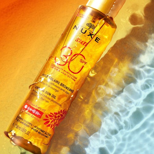 [Para] Nuxe Sun Huile Bronzante Solaire Visage et Corps SPF30 150ml