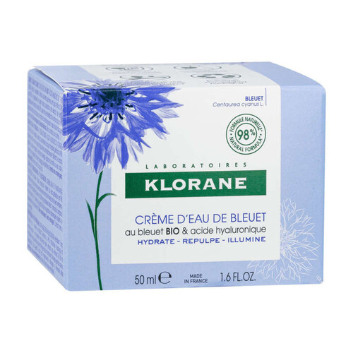 [Para] Klorane Crème D’Eau Au Bleuet Bio Et Acide Hyaluronique Visage Et Yeux 50ml