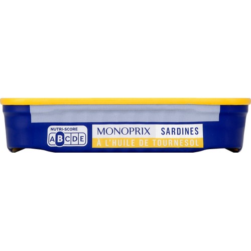 Monoprix Sardines à l'huile de tournesol 87g