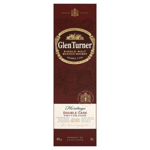 Glen Turner Whisky Ecosse Highland Single Malt Heritage 40 % Vol. 70cl