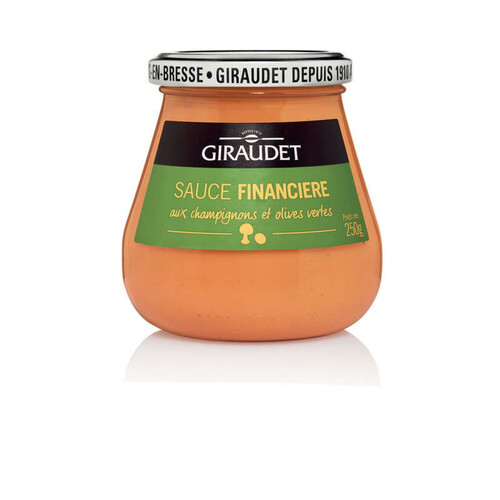 Giraudet Sauce Financière aux Champignons & Olives Vertes 250g