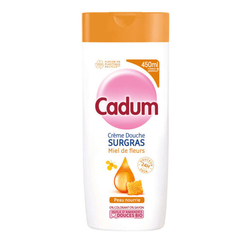 Cadum Crème Douche Surgras Miel de Fleurs 450ml