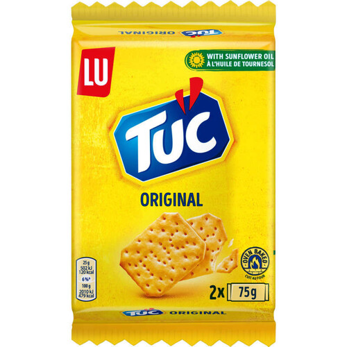 Lu Tuc Biscuits Apéritifs Crackers Original 2x75g