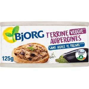 Bjorg Terrine D'Aubergines À Tartiner, Bio 125g