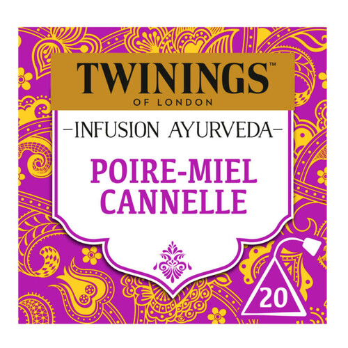 Twinings Infusion Ayurveda Poire, Miel & Cannelle x20 Sachets