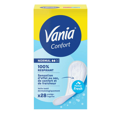 Vania Protège-slips Confort+ Fresh parfumé normal x28