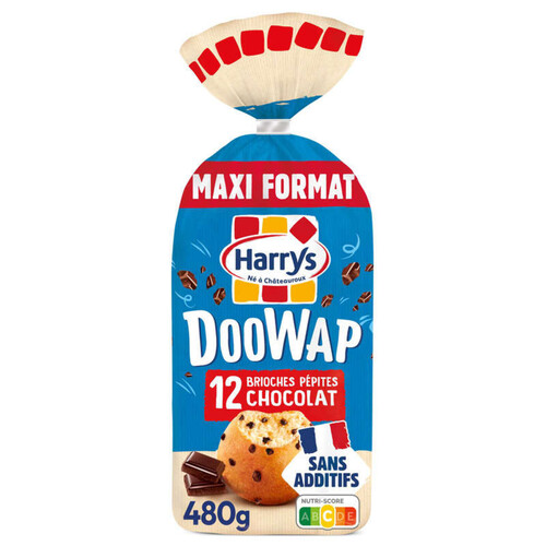 Doowap Brioches aux pépites de chocolat sans additifs x12