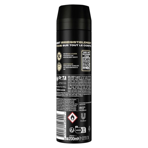 Axe Suprême Déodorant Homme Spray Musk 48h Fraîcheur & Parfum 200ml