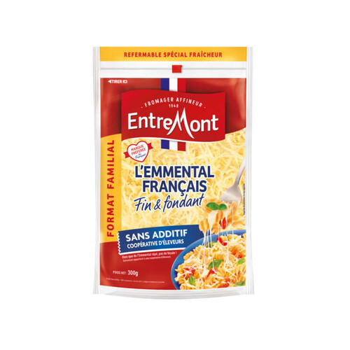 Entremont l'Emmental français râpé extra fin 300g 