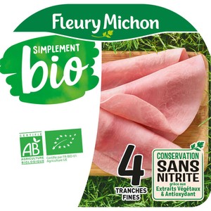 Fleury Michon Jambon Simplement Bio x4