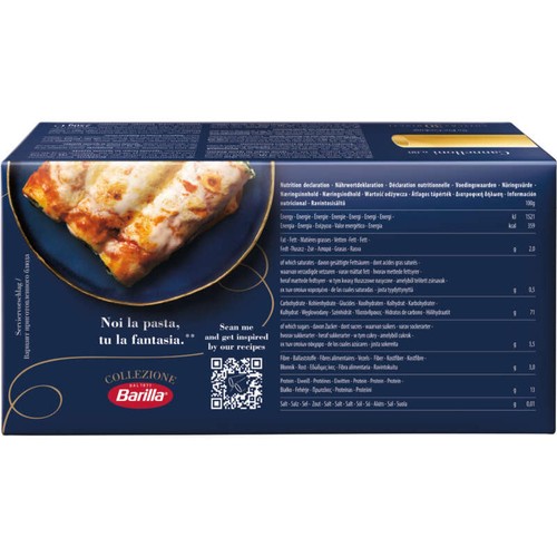 Barilla Pâtes cannelloni collezione 250g