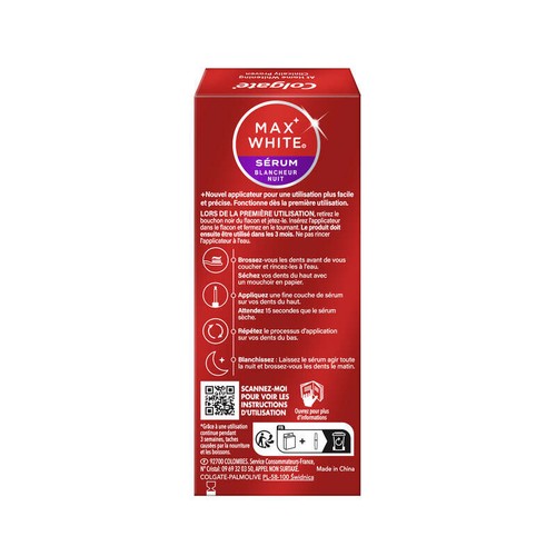 Colgate Max white Sérum Blancheur nuit 5ml