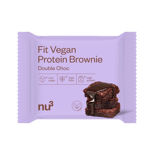 Nu3 Brownie protéiné au chocolat végan 50g