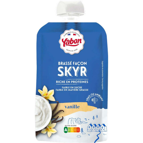 Yabon Brassé façon skyr goût vanille120g