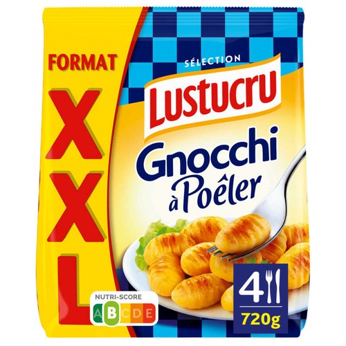 Lustucru Gnocchi à poêler format XXL 720g