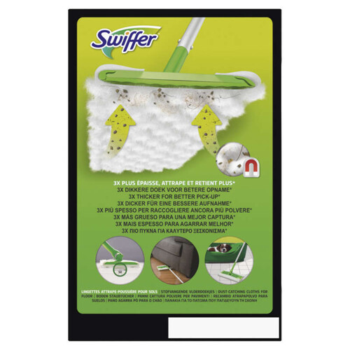 Swiffer Lingettes Sèches pour le Sol Balai Sweeper Maxi Pack (lot de 2 soit  120 lingettes) 
