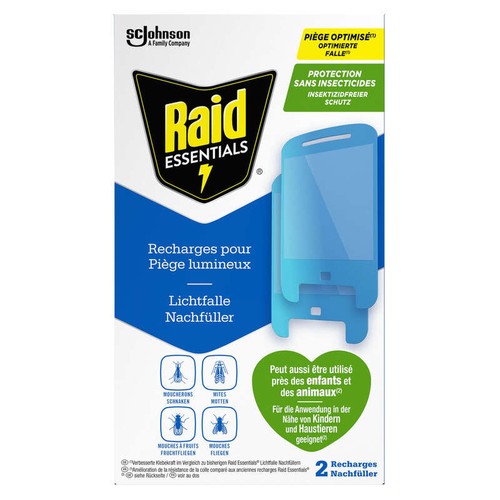 Raid Recharge pour Pièges lumineux x2