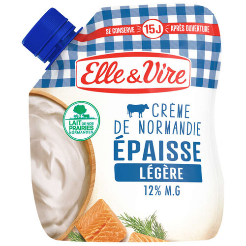 Elle&vire Crème De Normandie Épaisse Légère 12% M.G.. 33cl