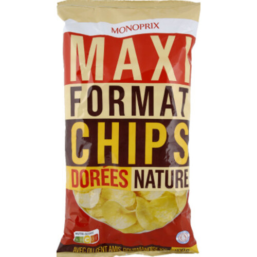 Monprix Chips nature maxi format 350g