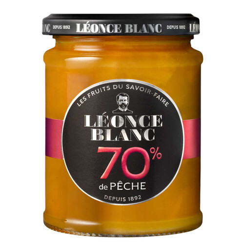 Léonce Blanc Confiture 70% de Pêches 320g