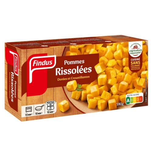 Findus Pommes Rissolées Dorées et Croustillantes 590g