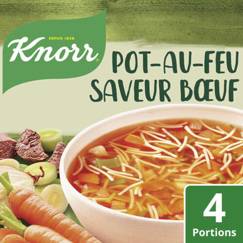 Knorr Soupe Pot au Feu aux Vermicelles et Carottes 67g 4 Portions