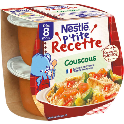 Nestlé P'Tite Recette Couscous Dès 8 Mois 2 X 200G