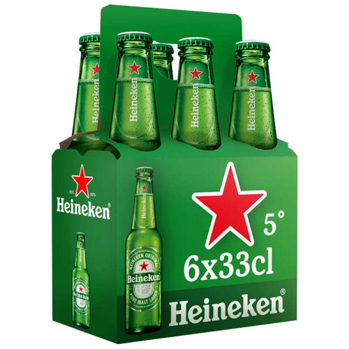 Heineken Bière Blonde 6 X 33 Cl 5°