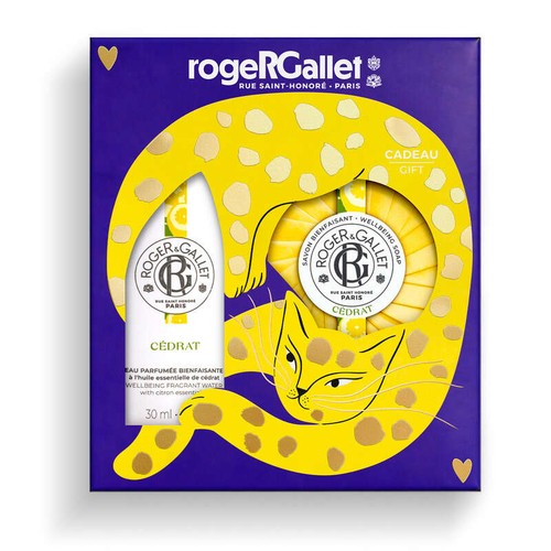 Roger & Gallet Coffret Eau Parfumée Bienfaisante Cédrat 30ml et Savon 100g
