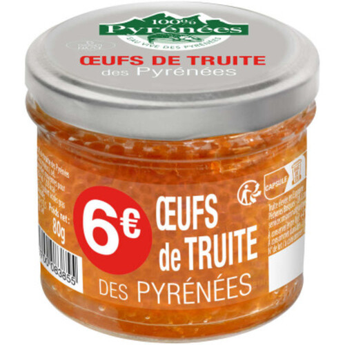 Pêcheries Basques Oeufs de truite 80g