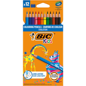 Bic 12 Crayons De Couleur Evolution