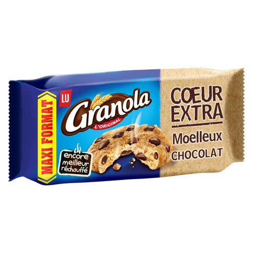Granola Cookies Cœur Extra Moelleux aux pépites de Chocolat 312g
