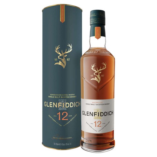 Glenfiddich Scotch Whisky 12ans d’Age 70cl