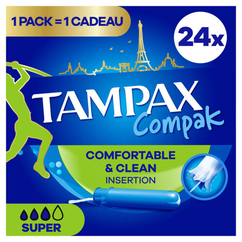 Tampax Compak Tampons Avec Applicateur Super X24