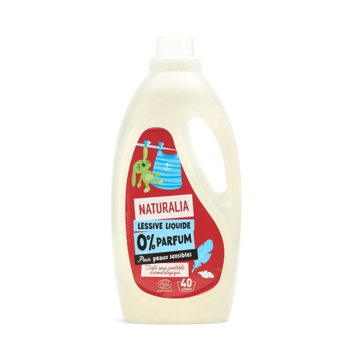Naturalia Lessive Liquide Peaux Sensibles 0% 2L